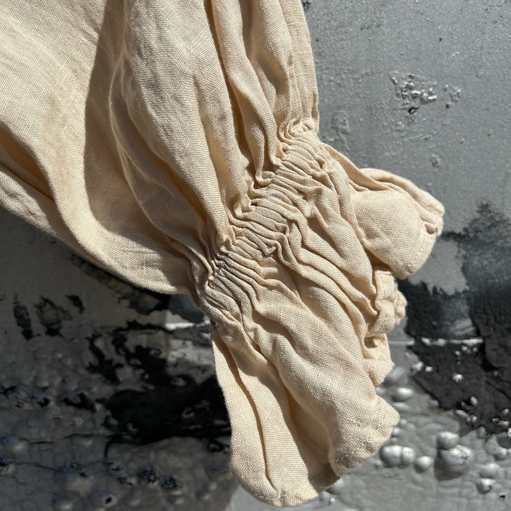 Sleeper Rumba Cropped Tie Front Linen Lounge Suit Gem